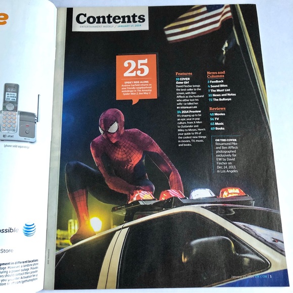 4/$12 ENTERTAINMENT WEEKLY MAGAZINE JAN 17, 2014 #1294 BEN AFFLECK GONE GIRL NEW - Picture 2 of 14